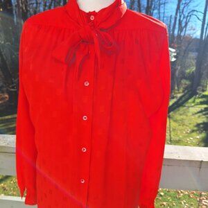Early Liz Claiborne Textured Button Up Blouse